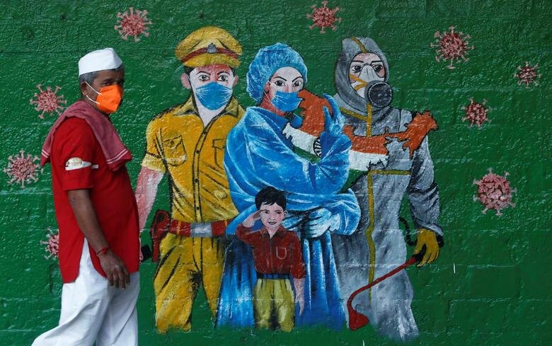 نقاشی‌های دیواری کرونا در سراسر جهان