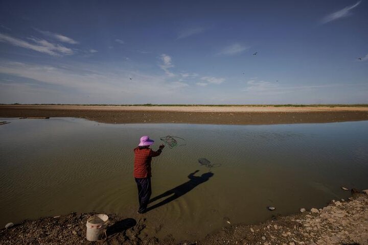 کوچک شدن بزرگترین دریاچه آب شیرین چین